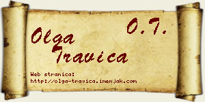 Olga Travica vizit kartica